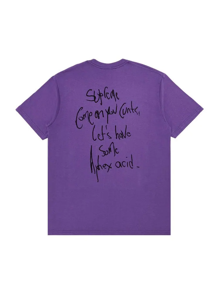Футболка Supreme x Aphex Twin Windowlicker Tee — изображение 2 из 3, фиолетовый
