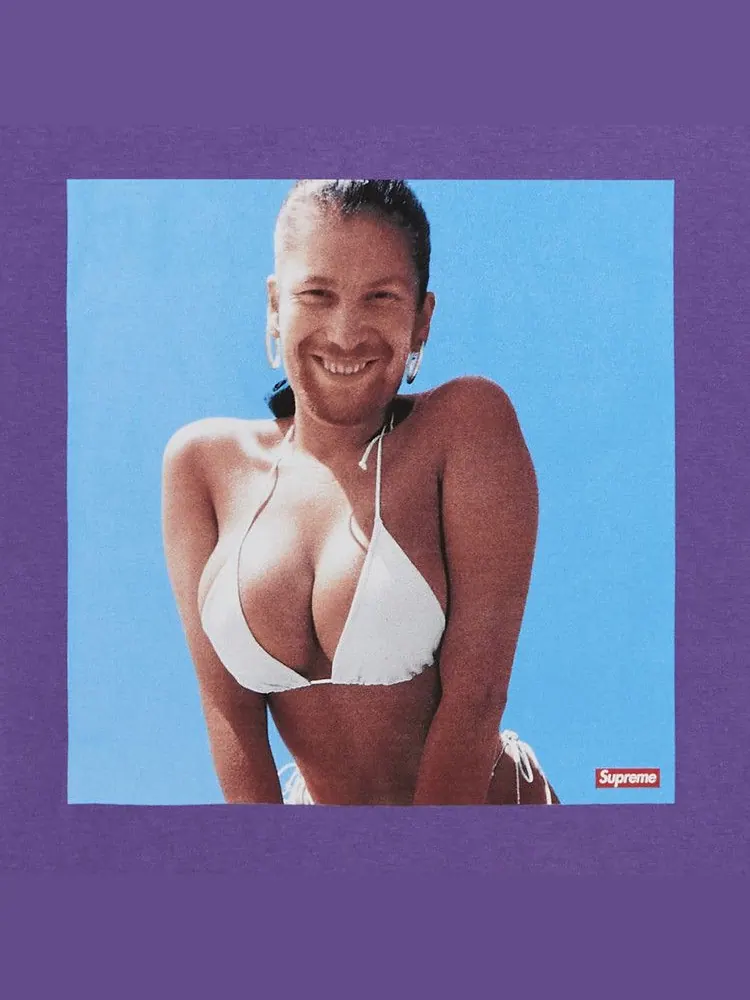 Футболка Supreme x Aphex Twin Windowlicker Tee — изображение 3 из 3, фиолетовый