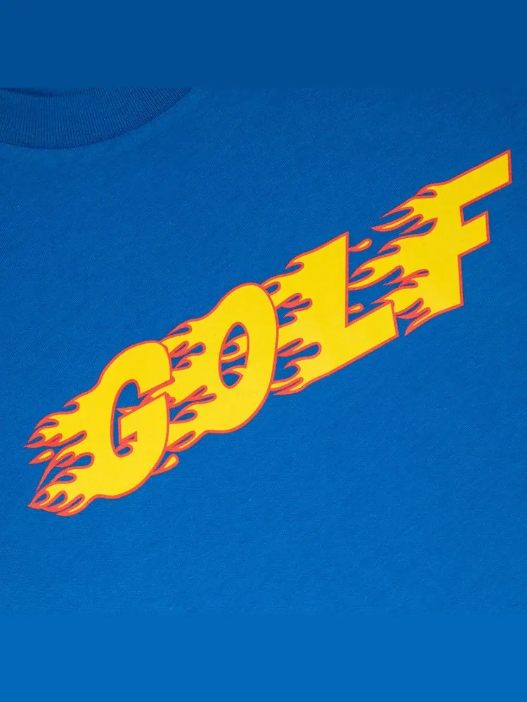 Футболка GOLF WANG Inferno Logo Tee — изображение 3 из 3, синий