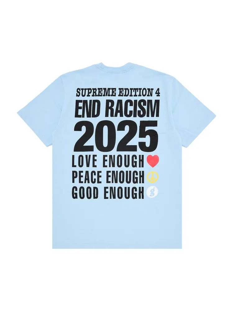 Футболка Supreme x Goodenough End Racism Tee — изображение 2 из 3, синий