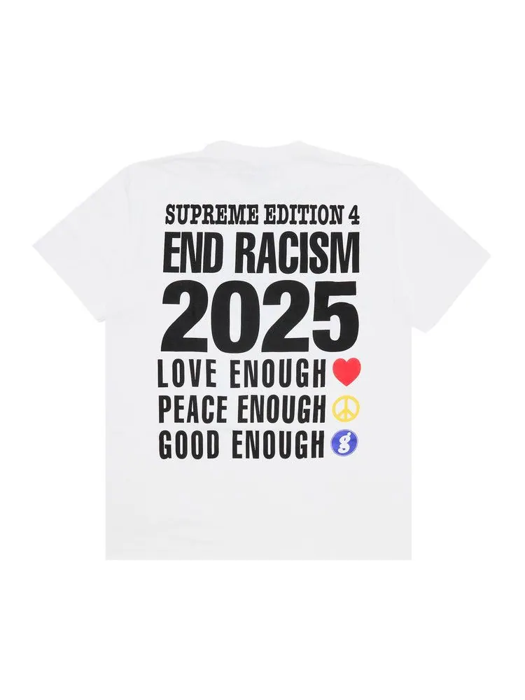 Футболка Supreme x Goodenough End Racism Tee — изображение 2 из 3, белый
