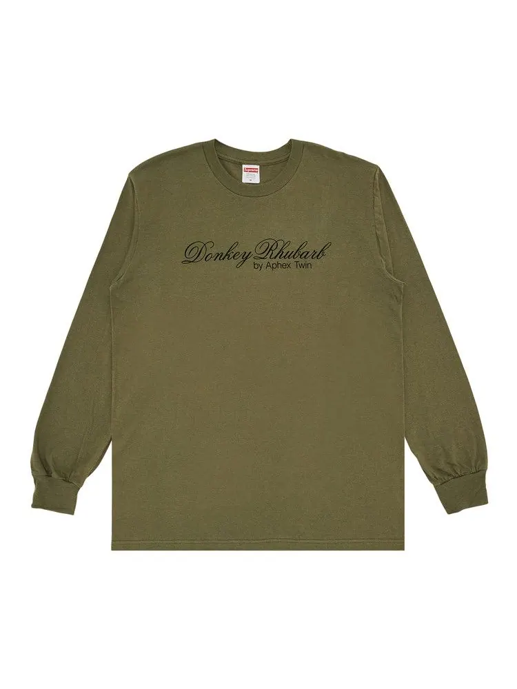 Футболка Supreme x Aphex Twin Donkey Rhubarb Long-Sleeve Tee