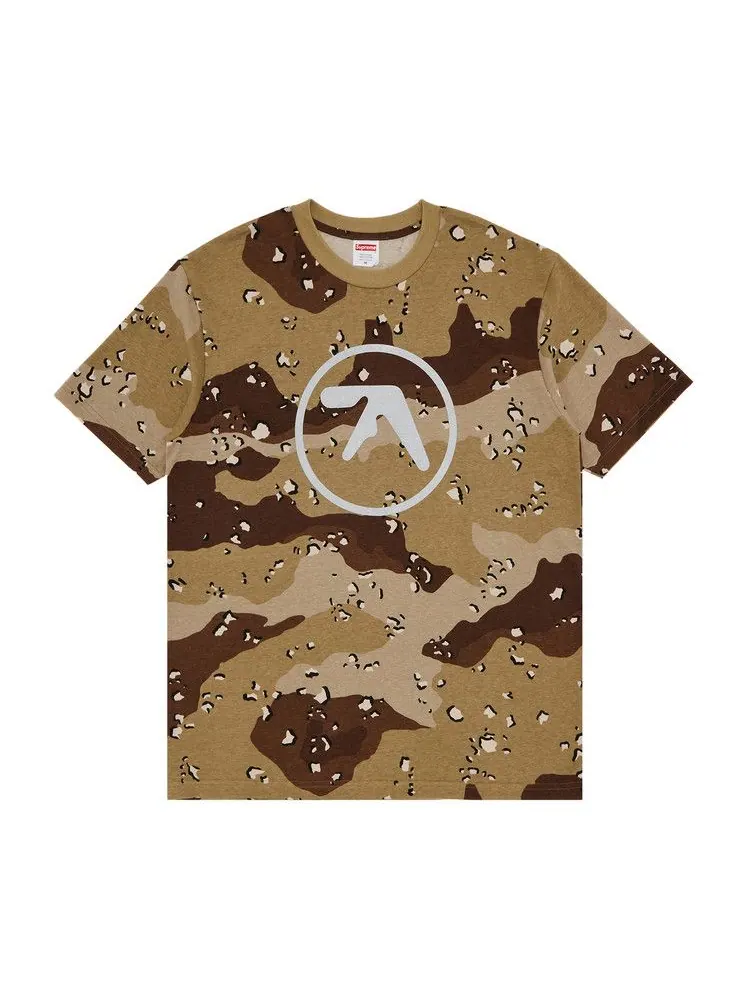 Футболка Supreme x Aphex Twin Ambient Works Tee, Chocolate Chip Camo — изображение 1 из 3, коричневый