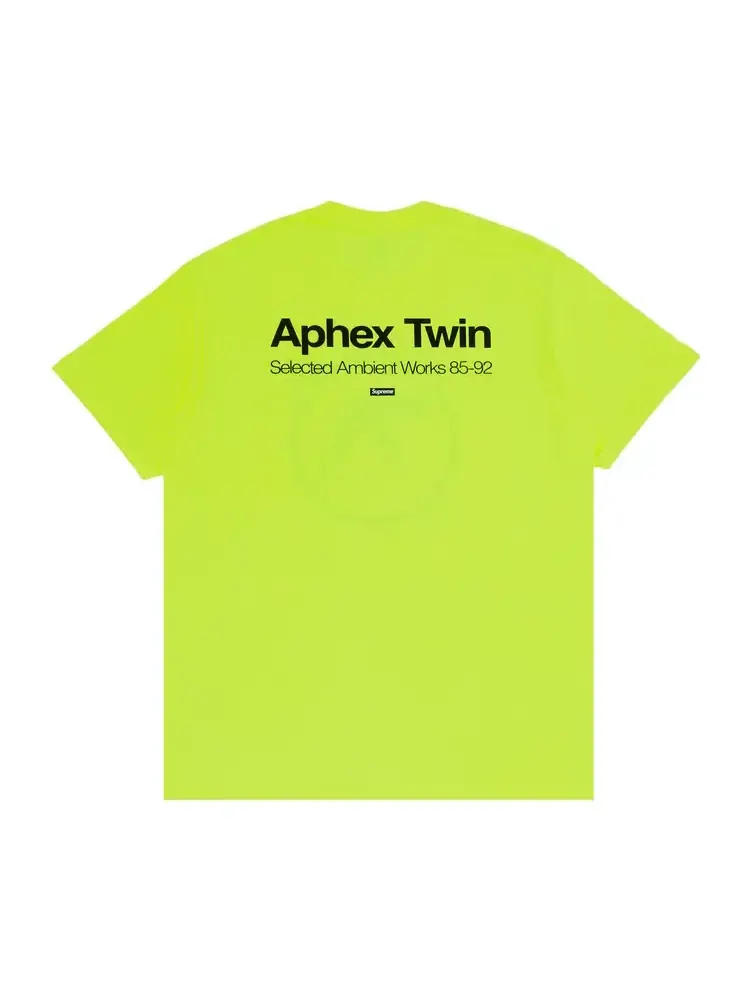Футболка Supreme x Aphex Twin Ambient Works 'Fluorescent Yellow' — изображение 2 из 3, желтый