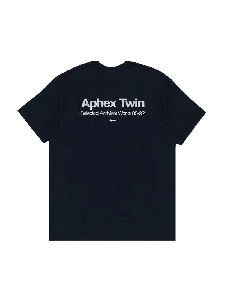 Футболка Supreme x Aphex Twin Ambient Works Tee — изображение 2 из 3, темно-синий