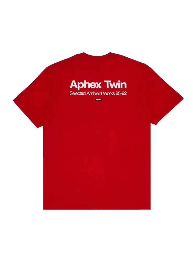 Футболка Supreme x Aphex Twin Ambient Works Tee — изображение 2 из 3, красный