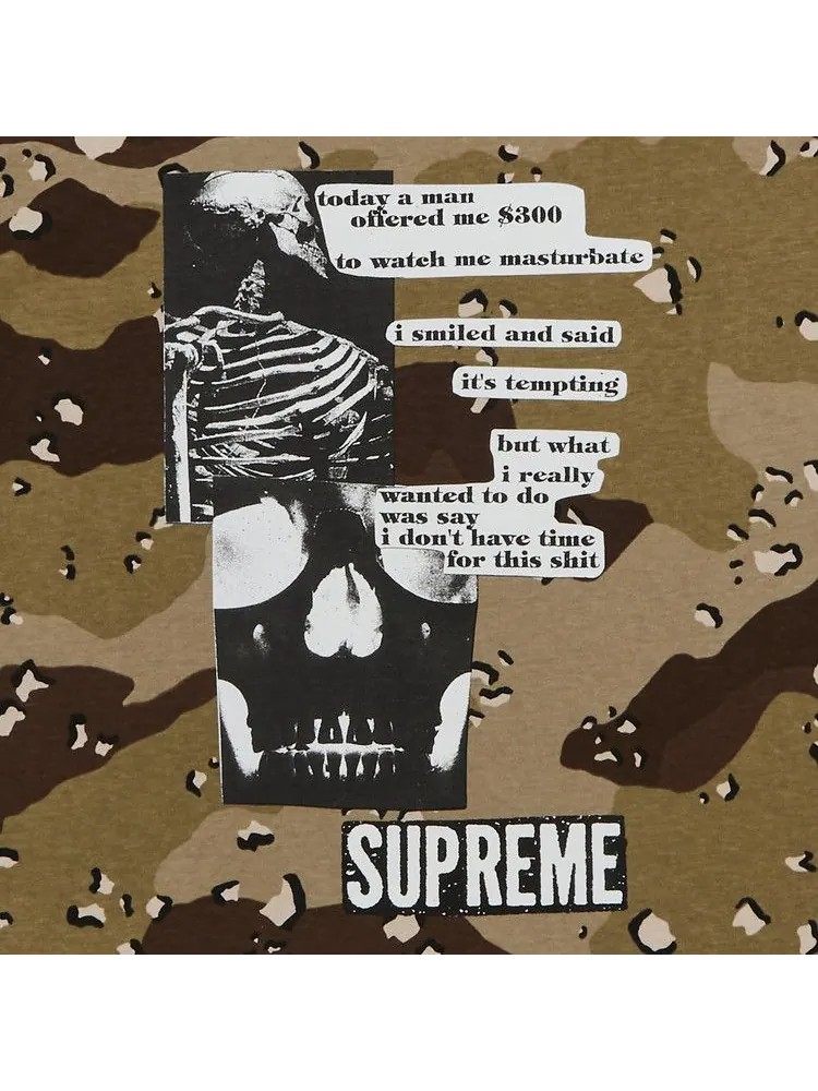 Футболка Supreme Anatomy Tee, Chocolate Chip Camo — изображение 2 из 2, мульти