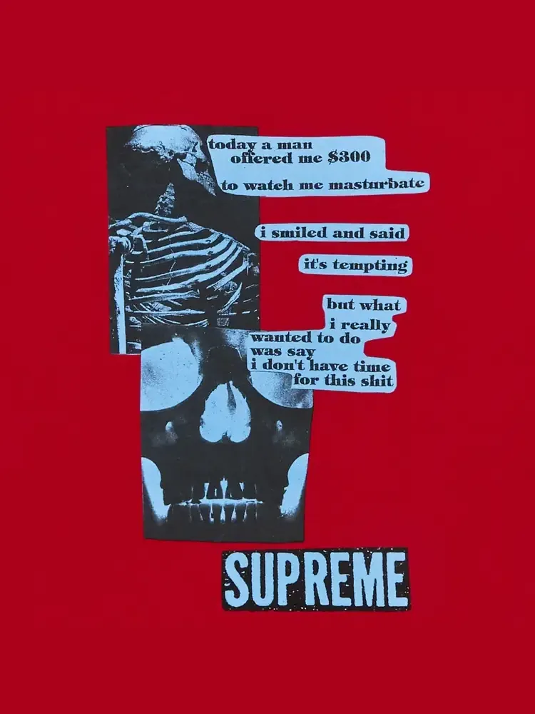 Футболка Supreme Anatomy — изображение 2 из 2, красный