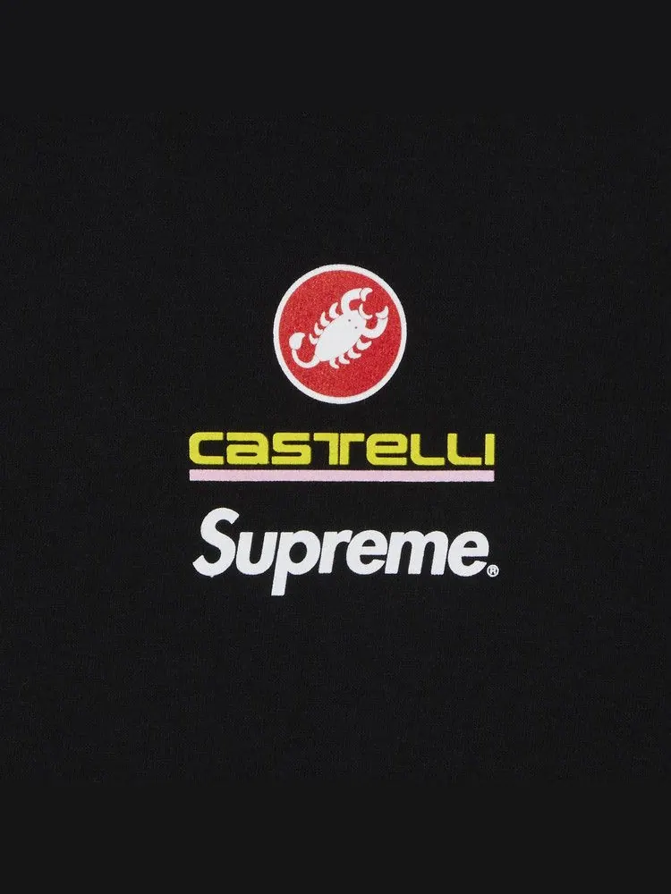 Футболка Supreme x Spongebob Squarepants x Castelli Racing Long-Sleeve Tee — изображение 3 из 3, черный