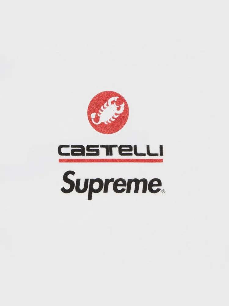 Футболка Supreme x Spongebob Squarepants x Castelli Racing Long-Sleeve Tee — изображение 3 из 3, белый