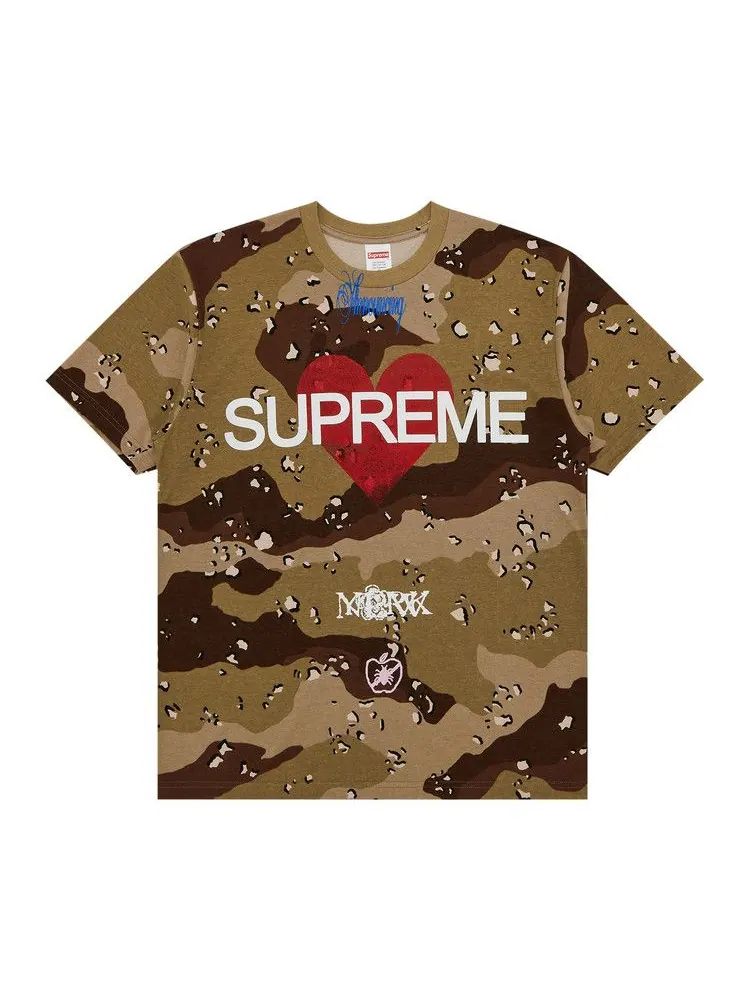 Футболка Supreme Announcing Tee, Chocolate Chip Camo — изображение 1 из 2, мульти