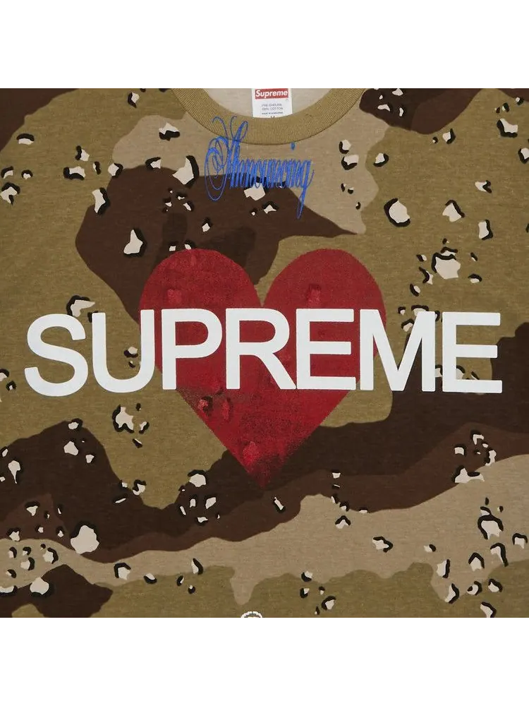 Футболка Supreme Announcing Tee, Chocolate Chip Camo — изображение 2 из 2, мульти