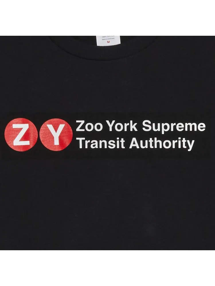 Футболка Supreme x Zoo York Transit Tee — изображение 2 из 2, черный
