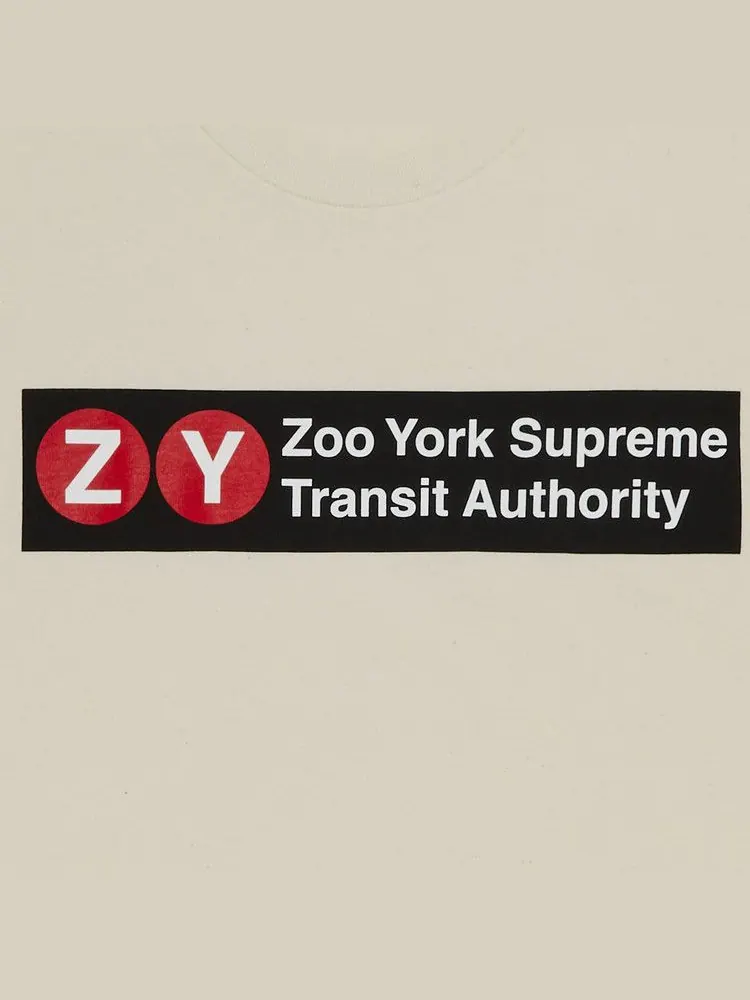 Футболка Supreme x Zoo York Transit Tee — изображение 2 из 2, прозрачный