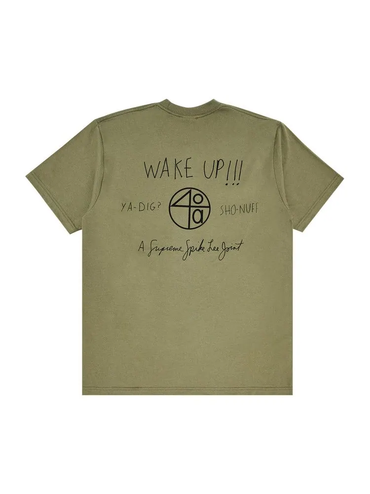 Футболка Supreme x 40 Acres Spike Tee — изображение 2 из 3, светлый оливковый