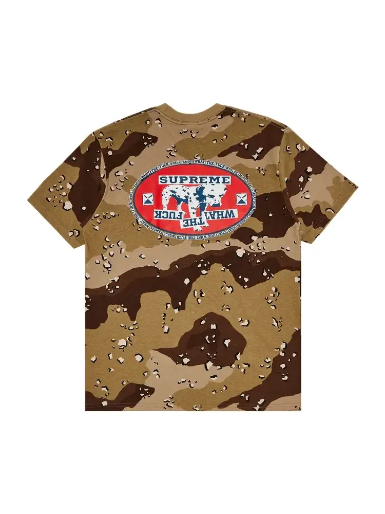 Футболка Supreme Dalmatian Tee 'Chocolate Chip Camo' — изображение 2 из 3, коричневый