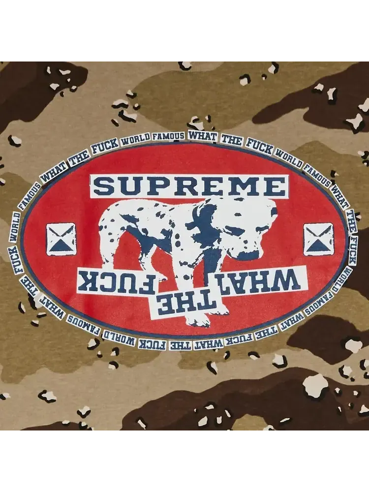 Футболка Supreme Dalmatian Tee 'Chocolate Chip Camo' — изображение 3 из 3, коричневый