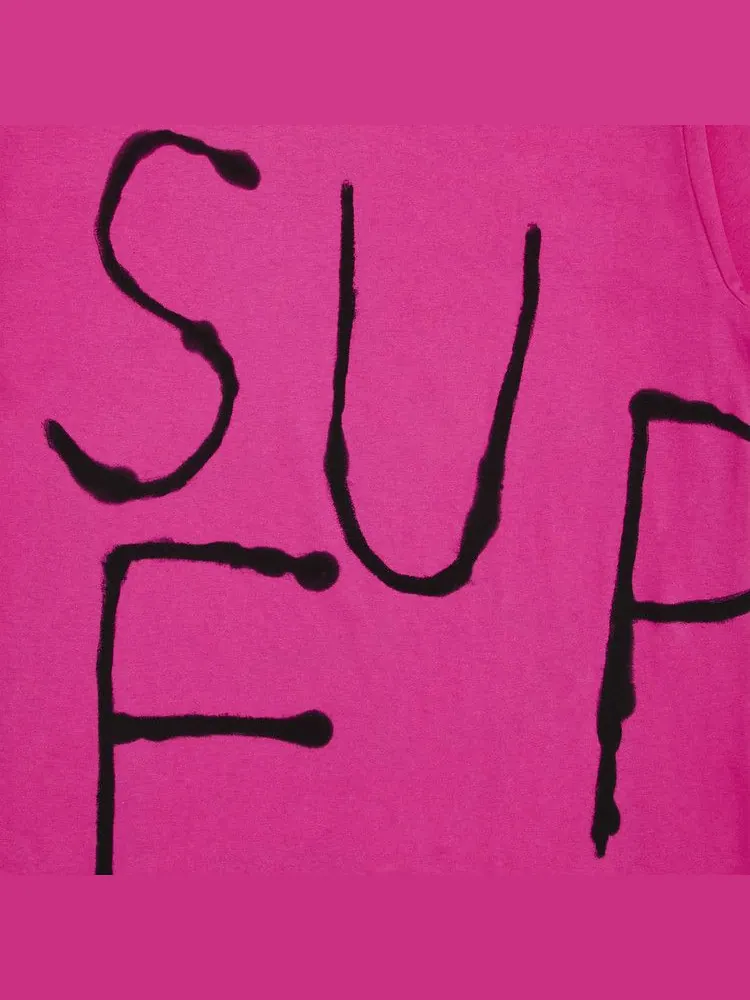 Футболка Supreme Painted Tee — изображение 3 из 3, фуксия