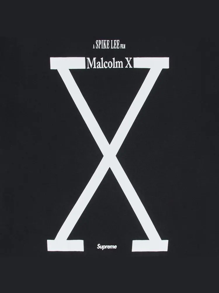 Футболка Supreme x 40 Acres Malcolm X Tee — изображение 3 из 3, черный