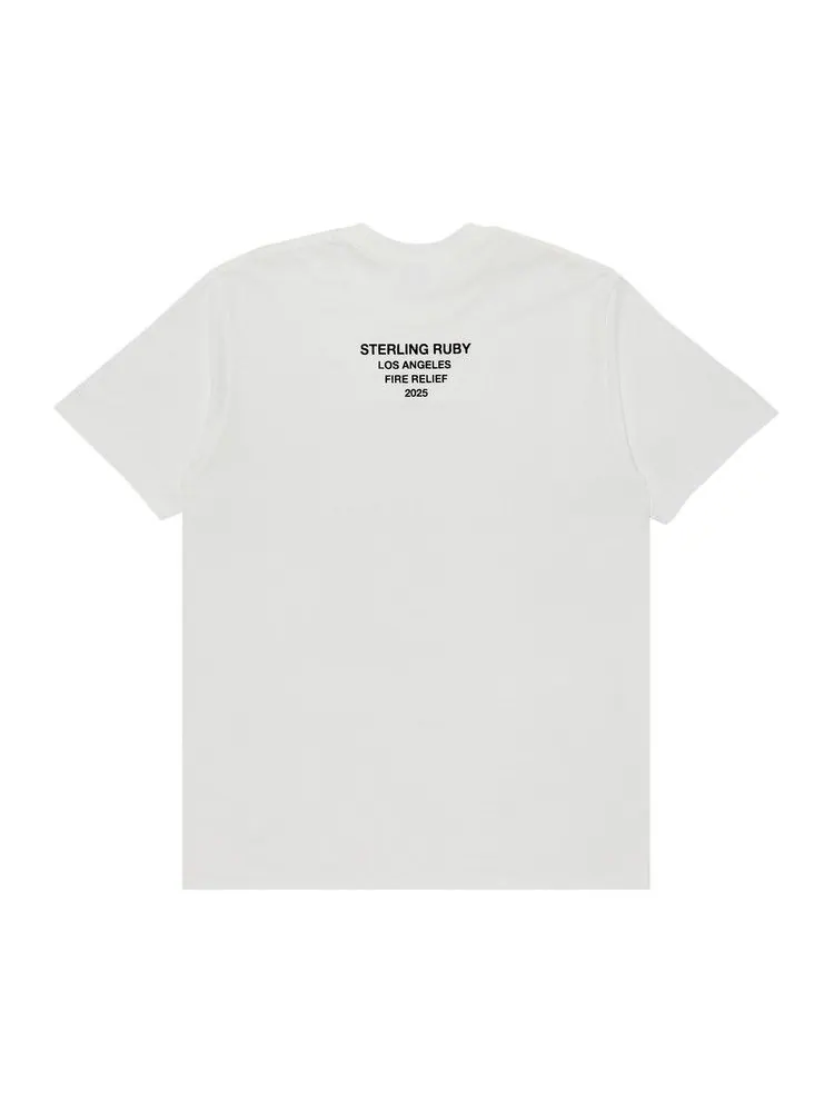 Футболка Supreme Los Angeles Fire Relief Box Logo Tee — изображение 2 из 3, белый
