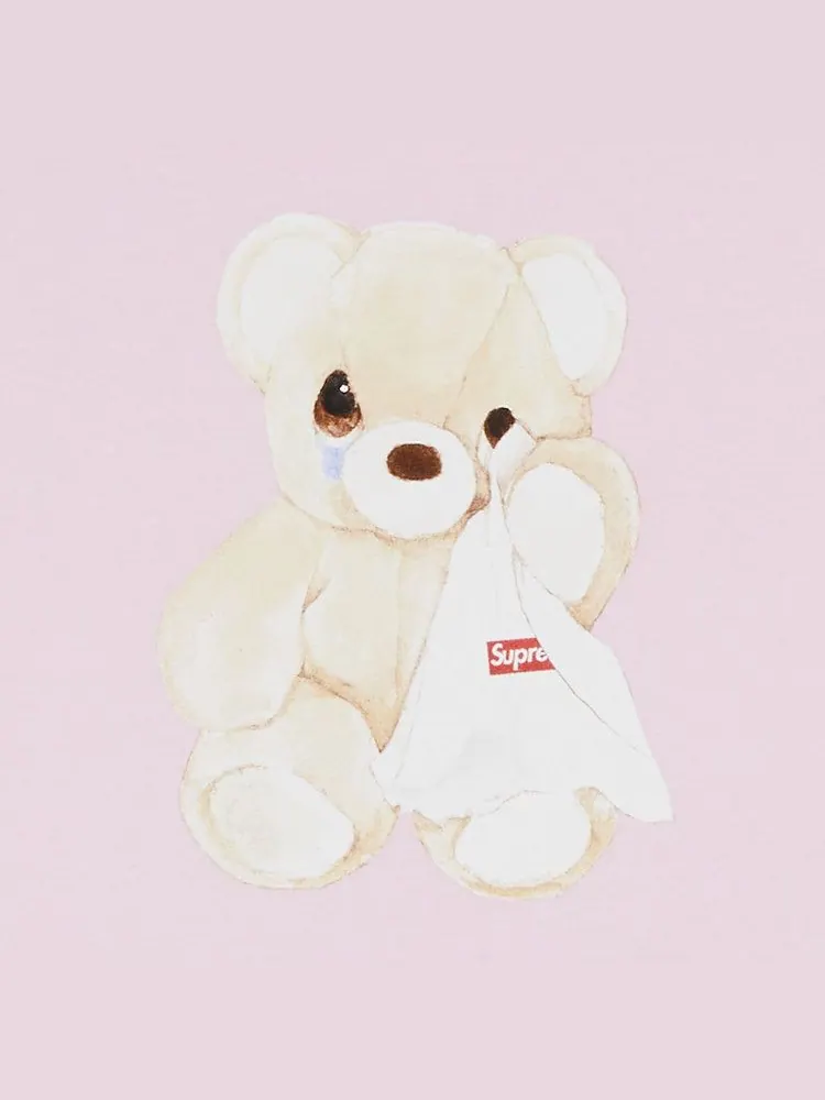 Футболка Supreme Bear Tee — изображение 2 из 2, розовый