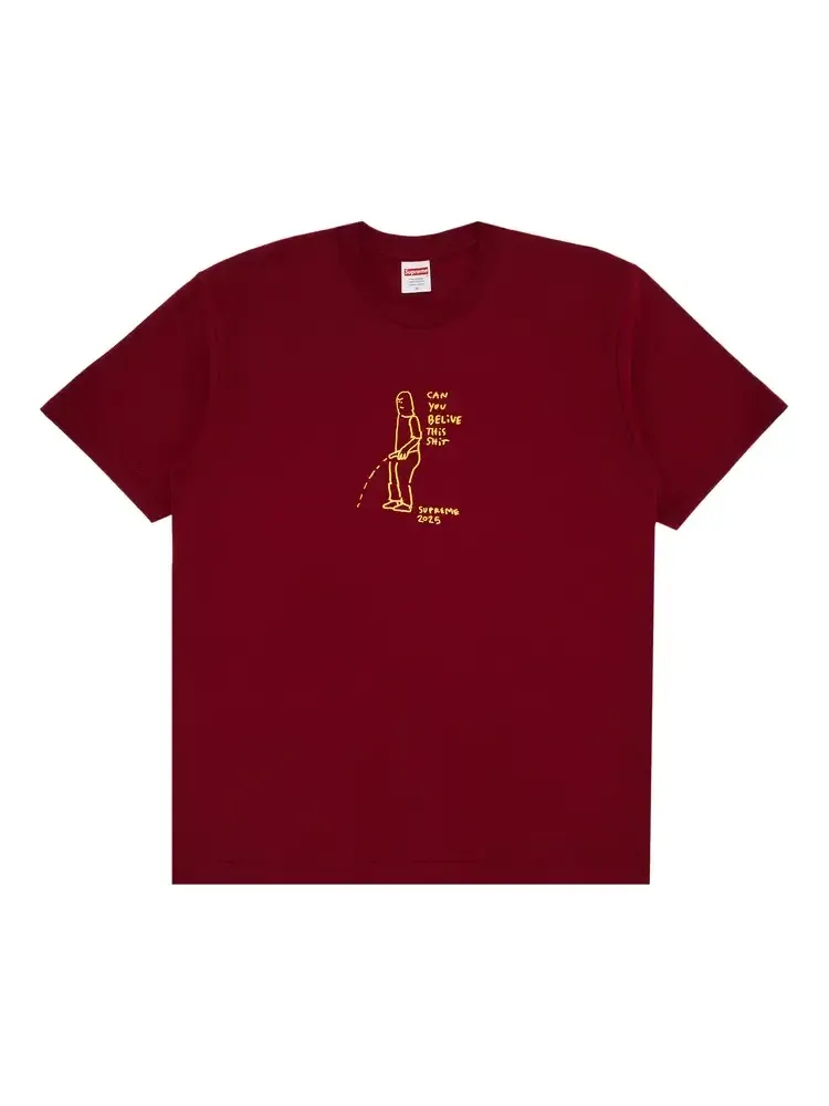 Футболка Supreme Piss Tee 'Cardinal'