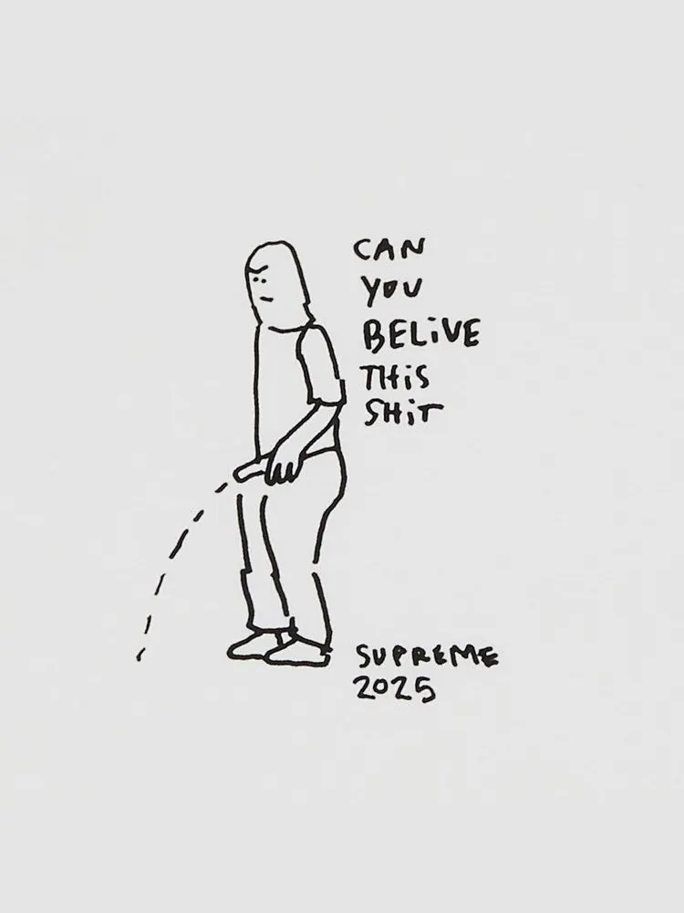 Футболка Supreme Piss Tee — изображение 2 из 2, белый