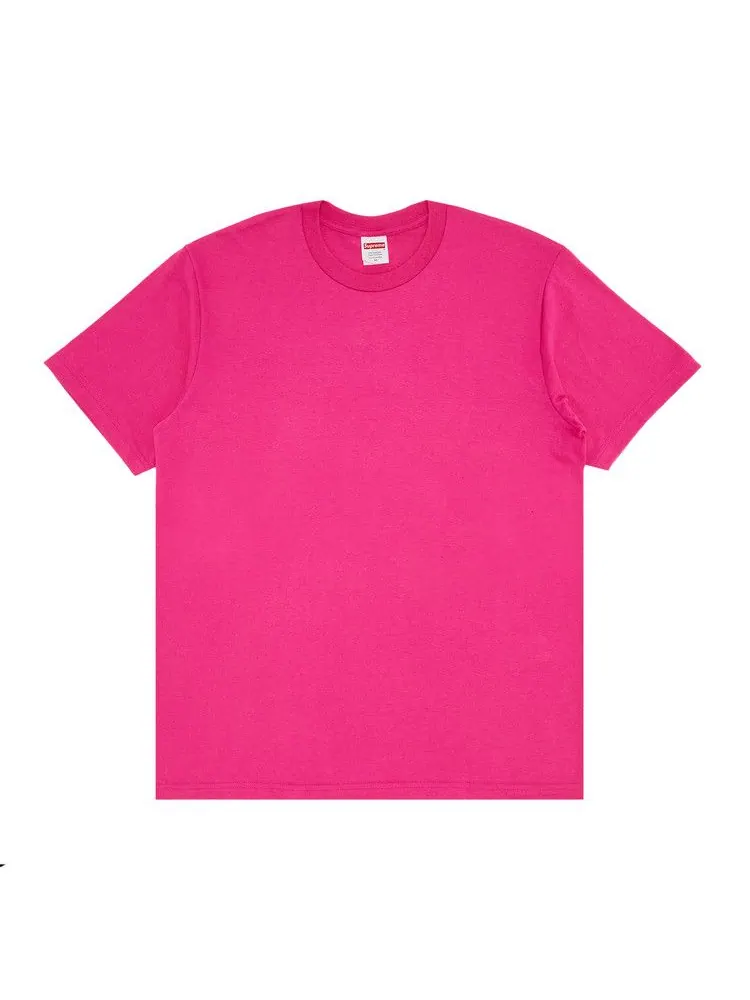 Футболка Supreme Tape Tee — изображение 2 из 3, фуксия