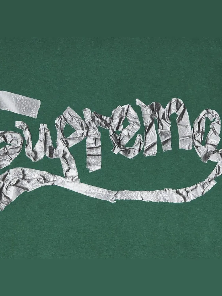 Футболка Supreme Tape Tee — изображение 3 из 3, зеленый