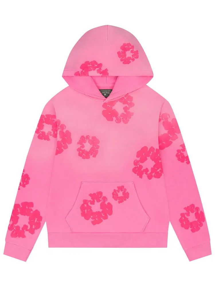 Худи Denim Tears Mono Cotton Wreath Hoodie 'Pink' — изображение 1 из 2, розовый