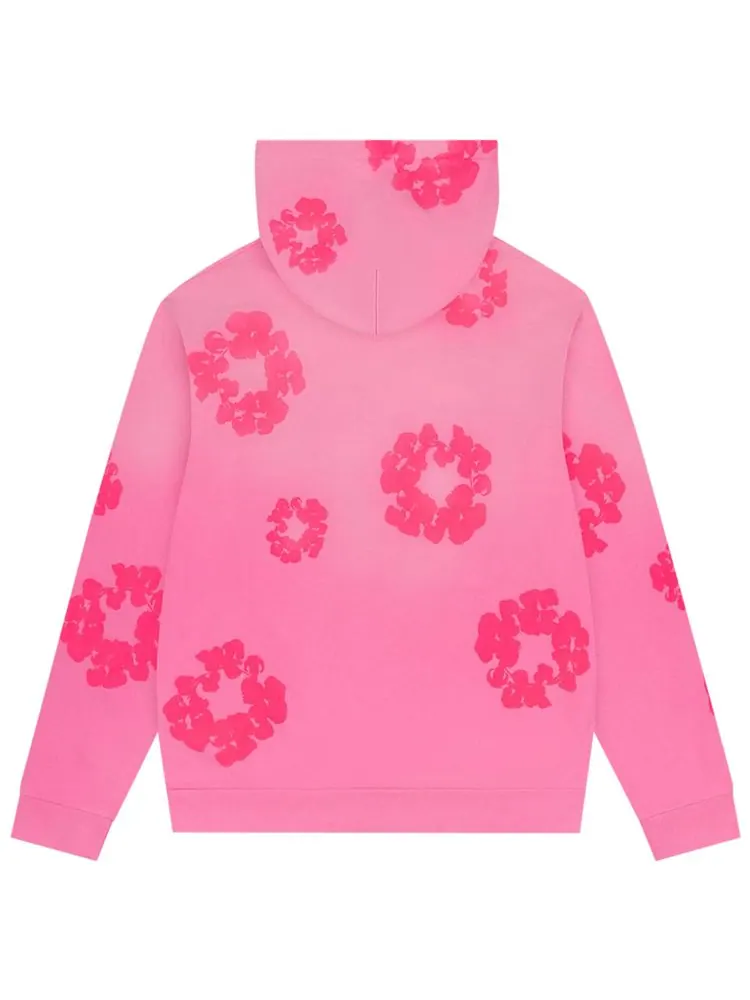 Худи Denim Tears Mono Cotton Wreath Hoodie 'Pink' — изображение 2 из 2, розовый