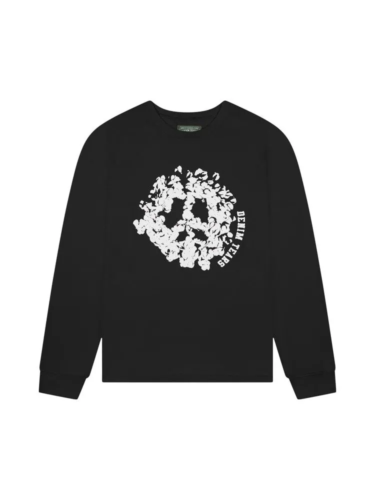 Футболка Denim Tears Peace Wreath Long-Sleeve Tee — изображение 1 из 2, черный
