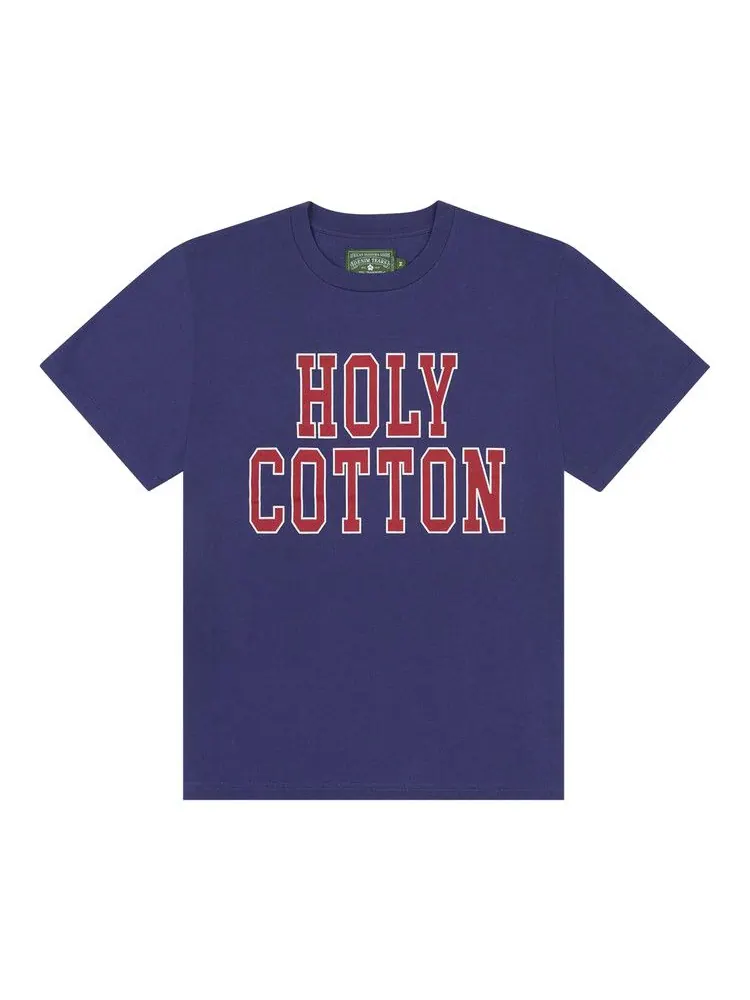 Футболка Denim Tears Holy Cotton Tee — изображение 1 из 3, темно-синий