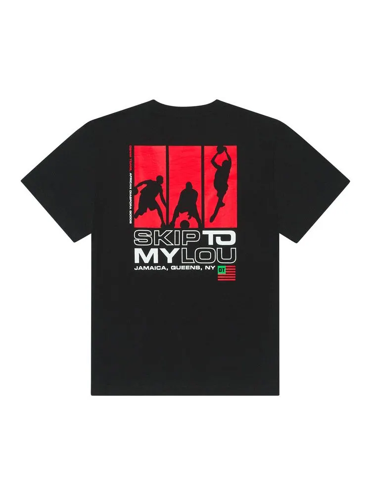 Футболка Denim Tears "Skip To My Lou" Rafer Alston Tee — изображение 2 из 2, черный