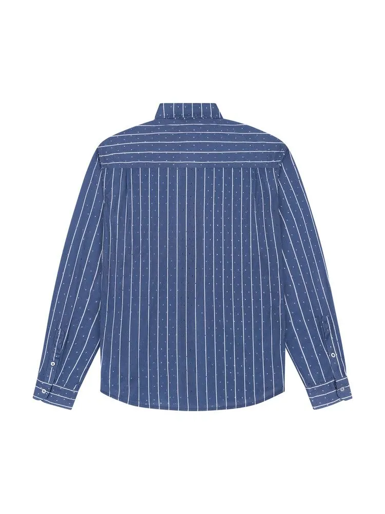 Топ Denim Tears Coach Oxford Mesh Button Up — изображение 2 из 2, синий