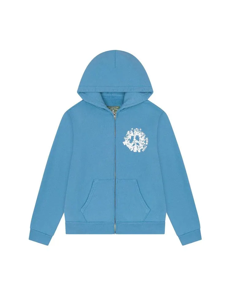 Худи Denim Tears Denim University Zip Hoodie — изображение 1 из 2, светлый синий
