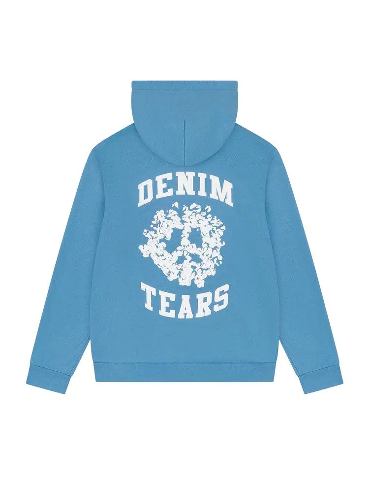 Худи Denim Tears Denim University Zip Hoodie — изображение 2 из 2, светлый синий