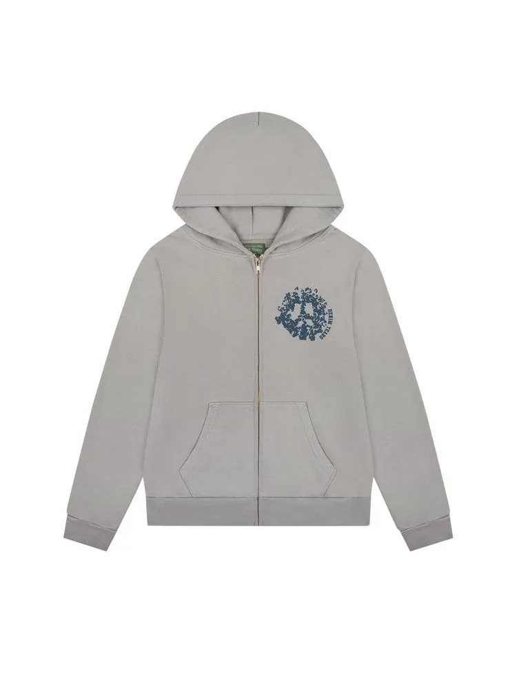 Худи Denim Tears Denim University Zip Hoodie — изображение 1 из 2, серый
