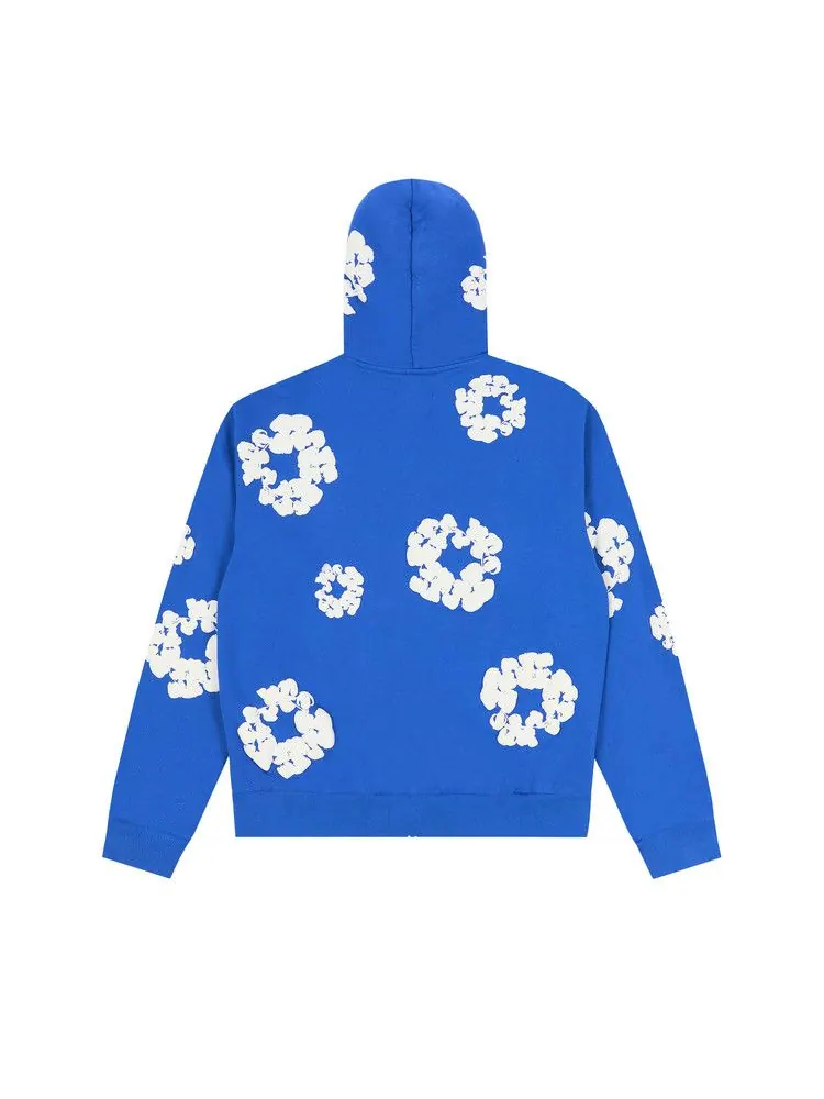 Худи Denim Tears Cotton Wreath Zip Hoodie — изображение 2 из 2, синий