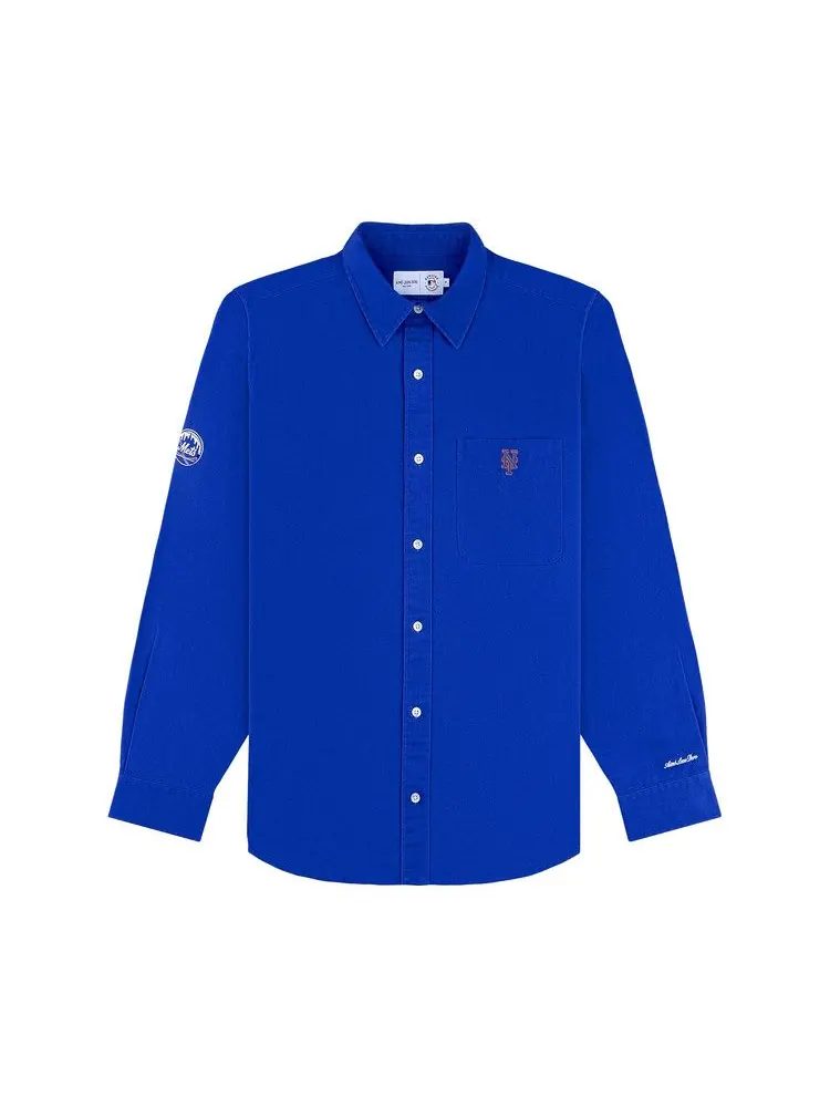 Рубашка Aimé Leon Dore x New York Mets Leon Overshirt — изображение 1 из 1, синий