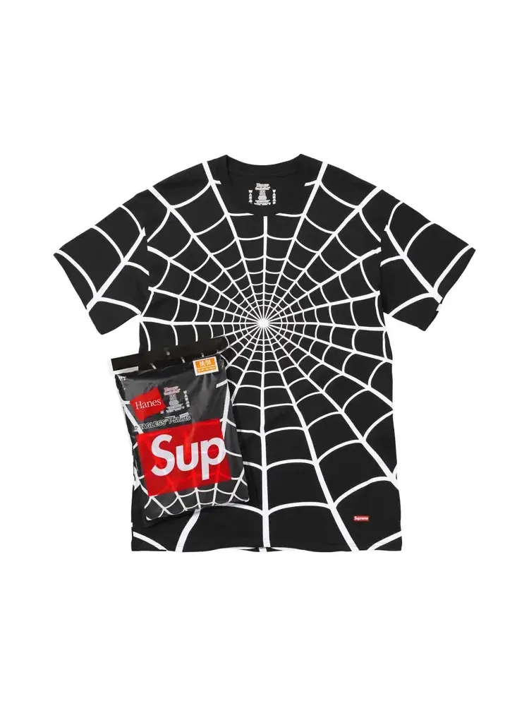 Футболки 2 штуки Supreme x Hanes Spider-Man
