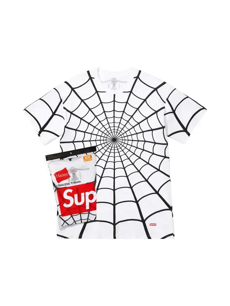 Футболки 2 штуки Supreme x Hanes Spider-Man
