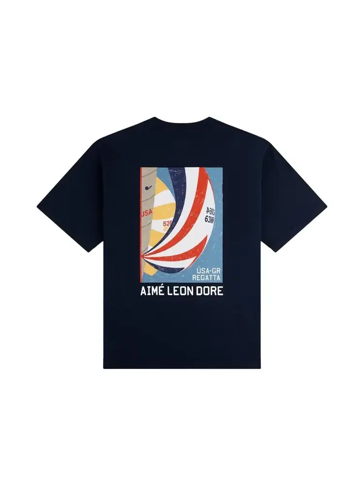 Футболка Aimé Leon Dore Regatta — изображение 2 из 2, синий