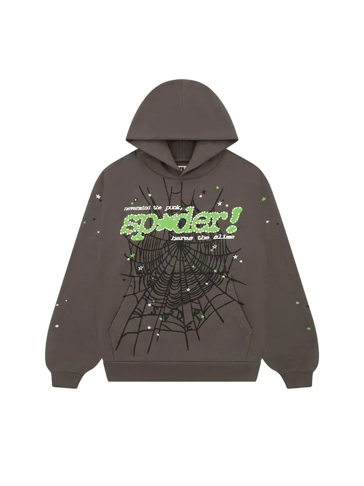 Худи Sp5der Punk V2 Hoodie Slate Grey
