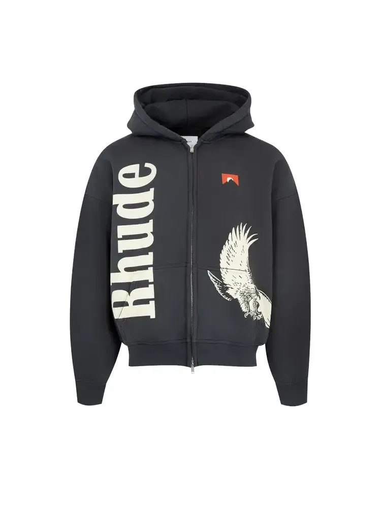 Худи на молнии Rhude Eagle Pass — изображение 1 из 2, черный