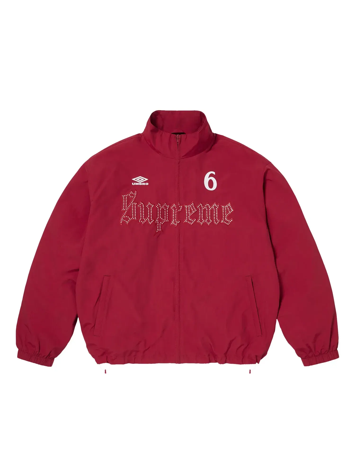 Спортивная куртка Supreme x Umbro со стразами