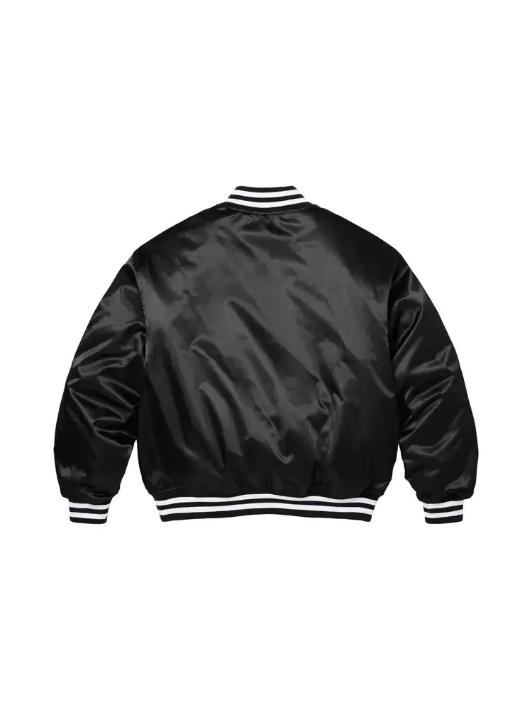 Атласная куртка-бомбер Supreme x Champion — изображение 2 из 2, черный