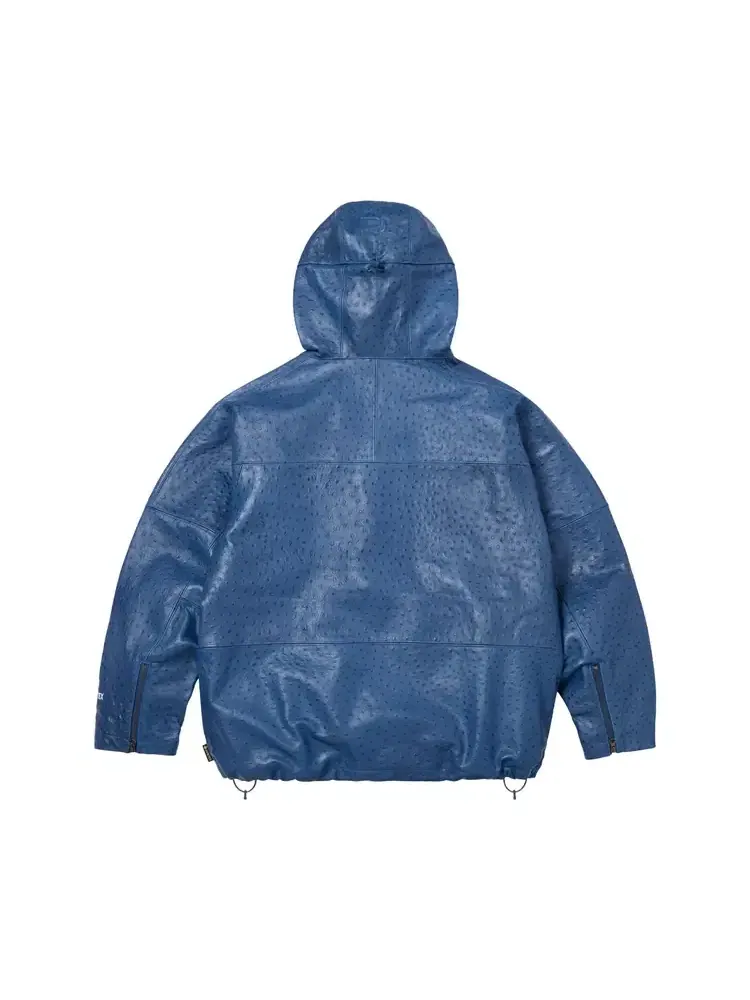 Куртка из кожи с тиснением Supreme GORE-TEX — изображение 2 из 2, синий