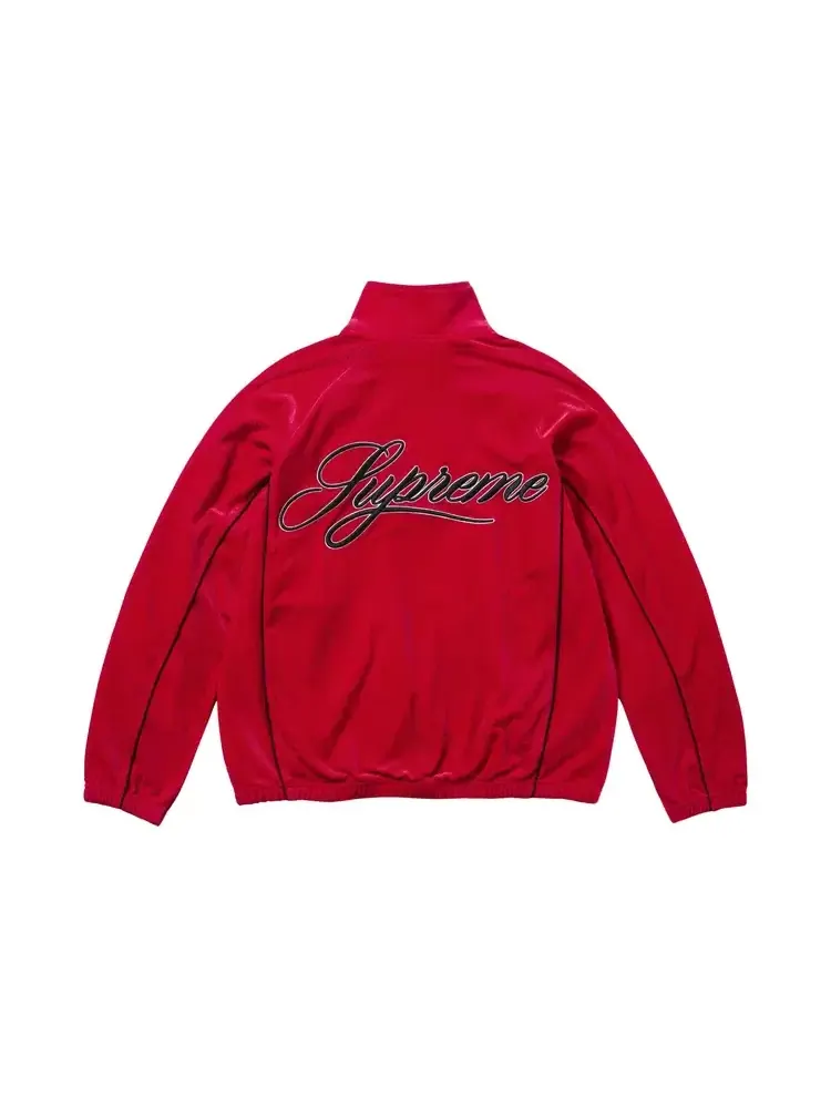 Спортивная куртка Supreme Velour Mesh Track Jacket — изображение 2 из 2, красный
