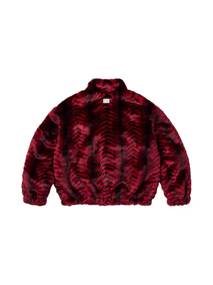 Куртка-бомбер из искусственного меха с ветрозащитной подкладкой Supreme — изображение 2 из 2, красный